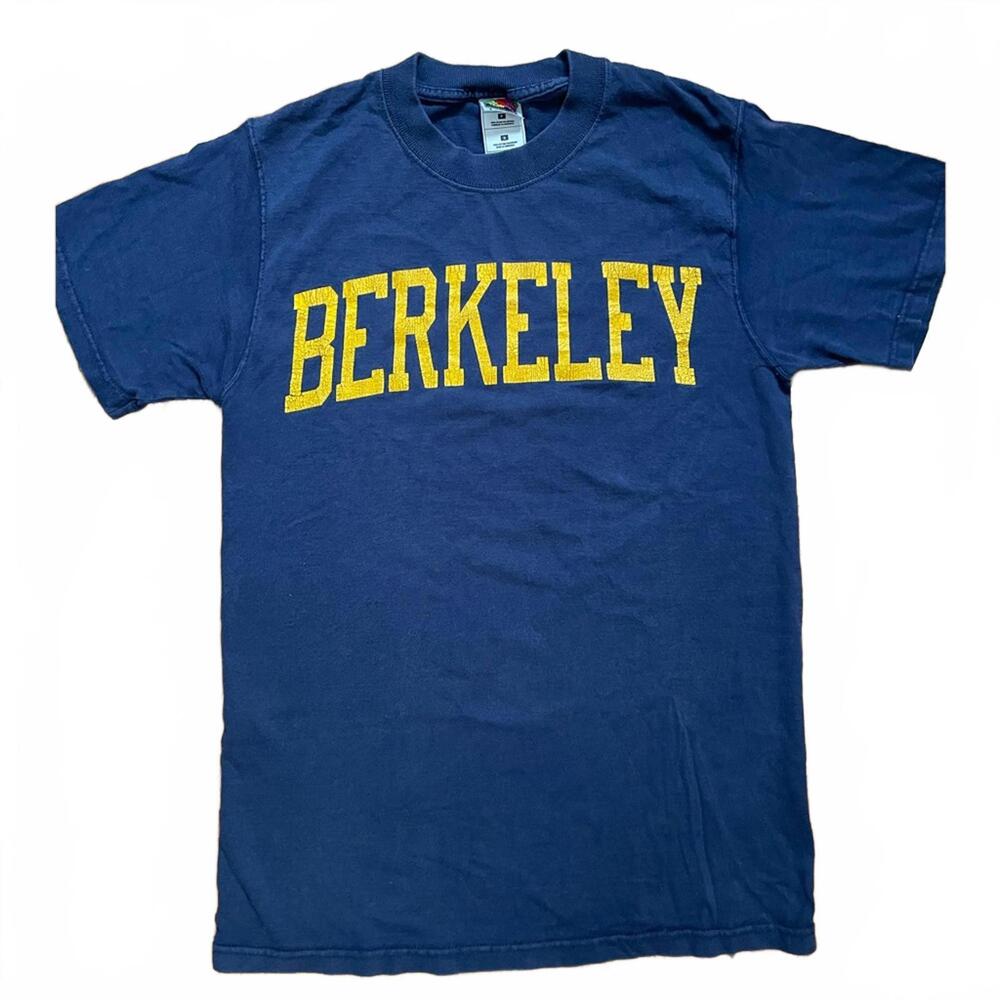 Vintage Blue Berkeley University Cotton Tee Mens S